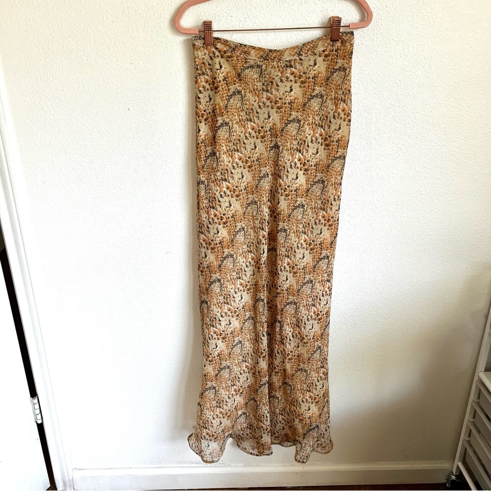 Urban Outfitters / Ecote Snake Skin Print Maxi Skirt